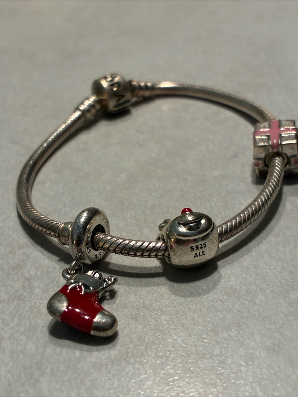 Pandora Christmas Bracelet with 3 Holiday Charms